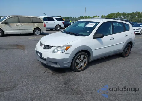 2003 Pontiac Vibe z USA, uszkodzony, nr VIN 5Y2SL62853Z431052